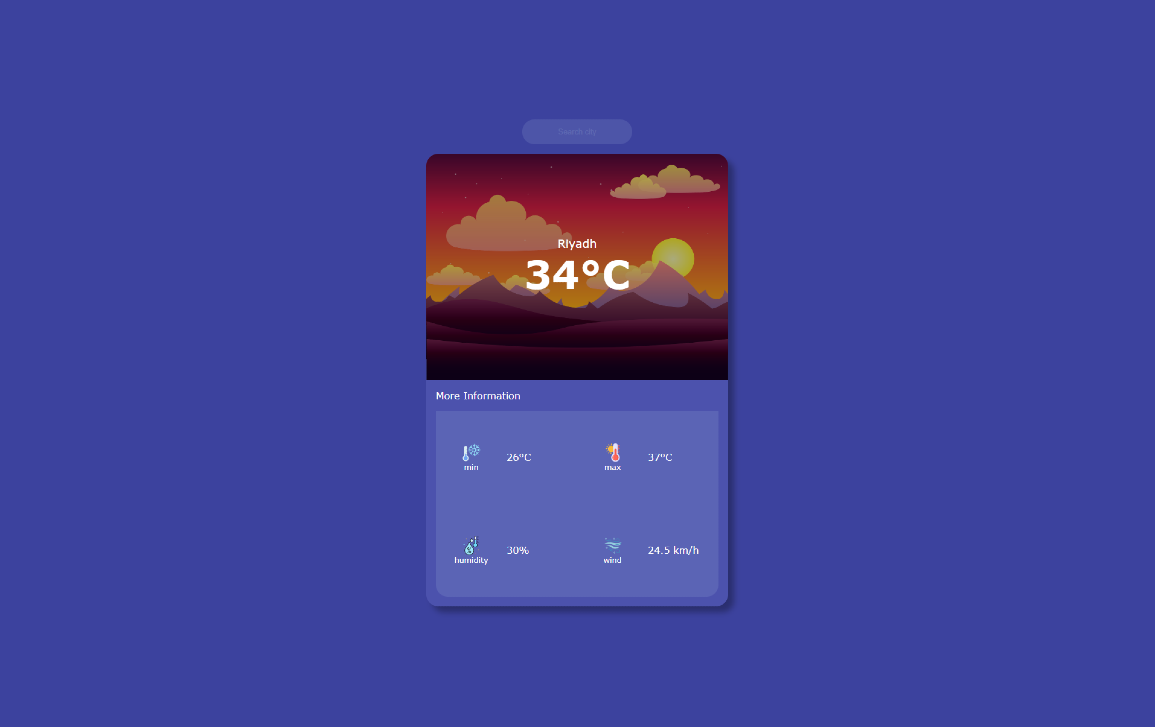 Weather app using Angular